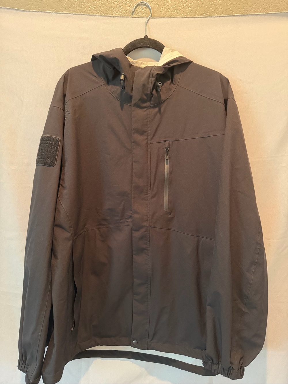 5.11 Tactical Aurora Shell Men's Hooded Jacket Waterproof Black XL